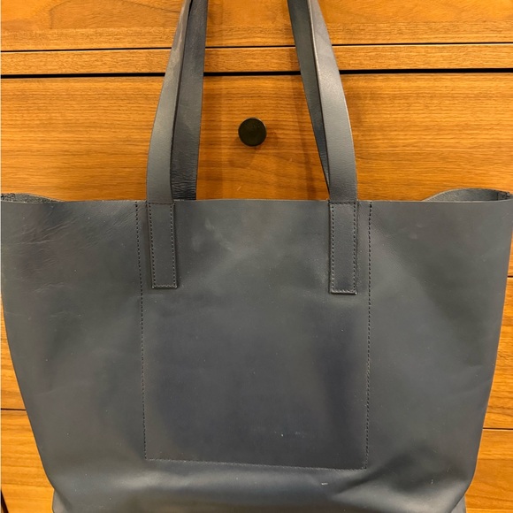 Everlane Handbags - Everlane Classic Dark Blue Tote Bag